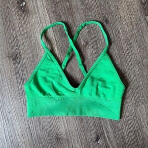 lululemon athletica Vibrant Green Crop Top